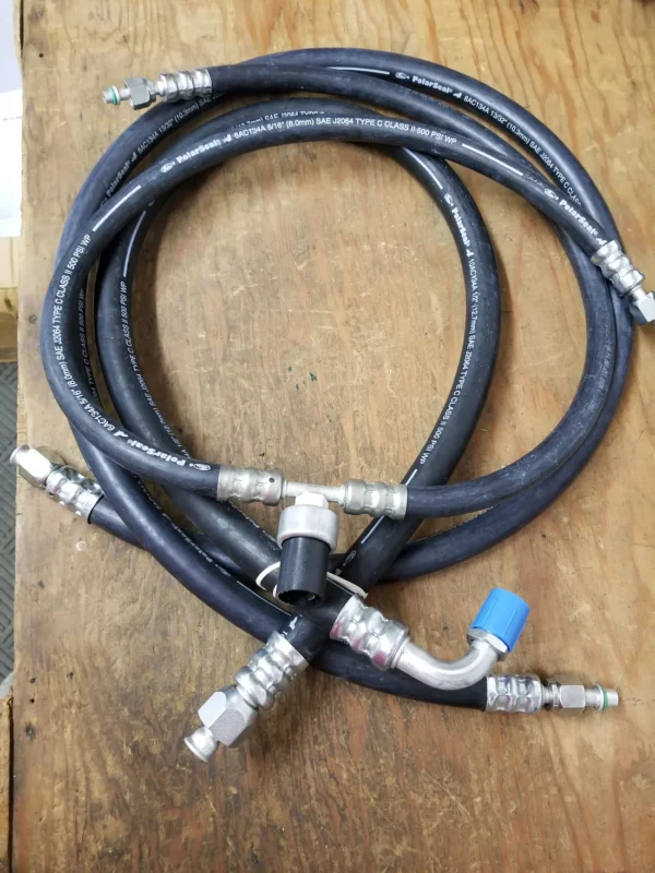 New A/C Hose Replacement Set includes New Low Pressure Sensor