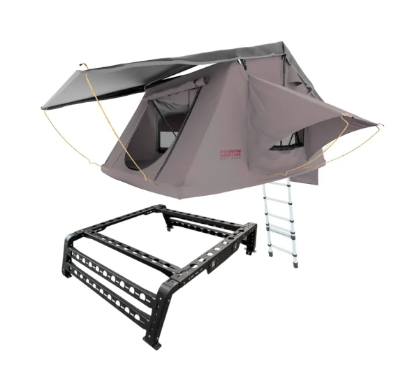 Rooftop Tent & Tub Rack Package - 2 Person Soft Shell Tent (Short Style) - Image 6