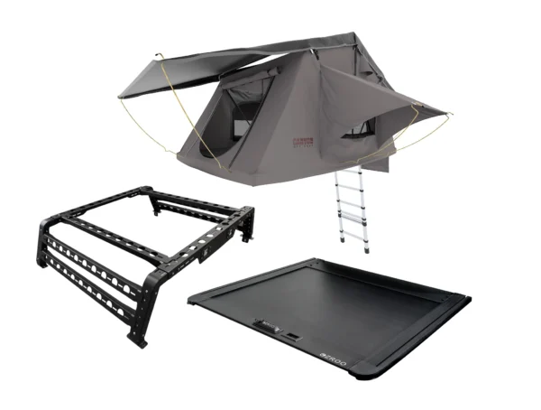 Rooftop Tent/ Tubrack/ Rollercover Package - 2 Person Soft Shell Tent (SHORT STYLE TENT)