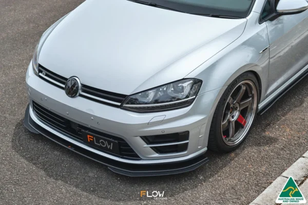 Volkswagen Golf (2012-2020) R (USDM) Chassis Mounted Front Lip Splitter V3 - Image 6