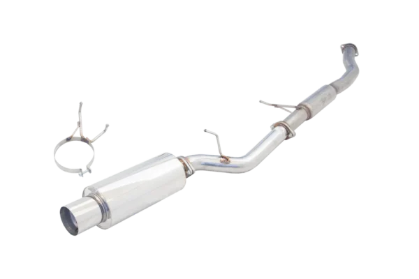 NISSAN 180SX S13 1989-1994, 3" Stainless Steel Inch Raw Turbo Back Exhaust System With Cannon XFORCE - Image 2