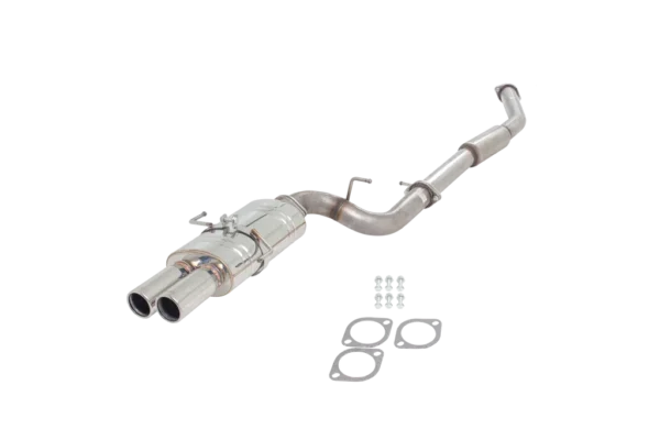 NISSAN 200SX S15 2000-2002, 3" Inch Stainless Steel Catback Exhaust System With Twin Angle Out Cannon XFORCE