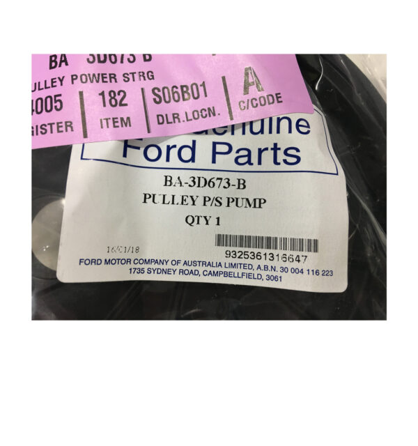 Ford Falcon BA BF FG + Territory SX SY Power Steer Pulley 4.0 On Pump - Image 2