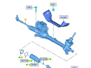 Ford Focus LW MKll LZ ST &SR LZ R/H Steering gear FWD 2.0L