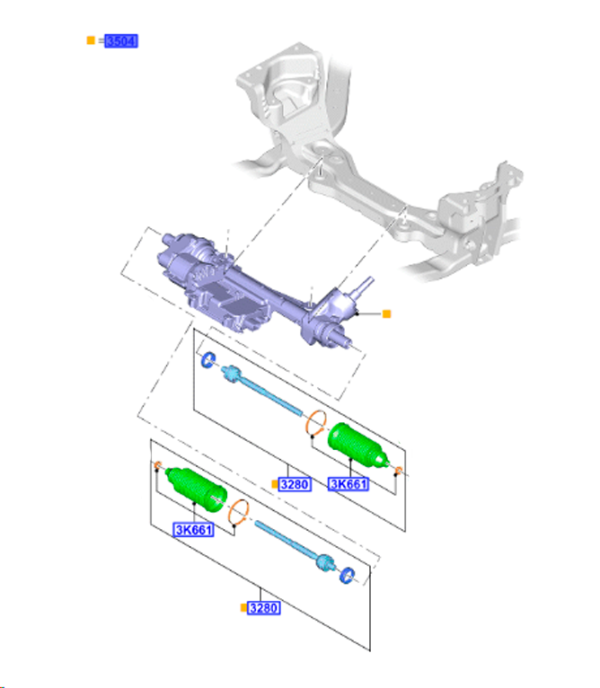 Ford Tie Rod LH RH for Focus LS/LT/LV/XR5 Kuga TE