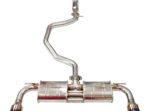 Volkswagen Golf (2012-2021) Invidia R400 Cat Back Exhaust w/Round Ti Rolled Tips - VW Golf GTI Mk7