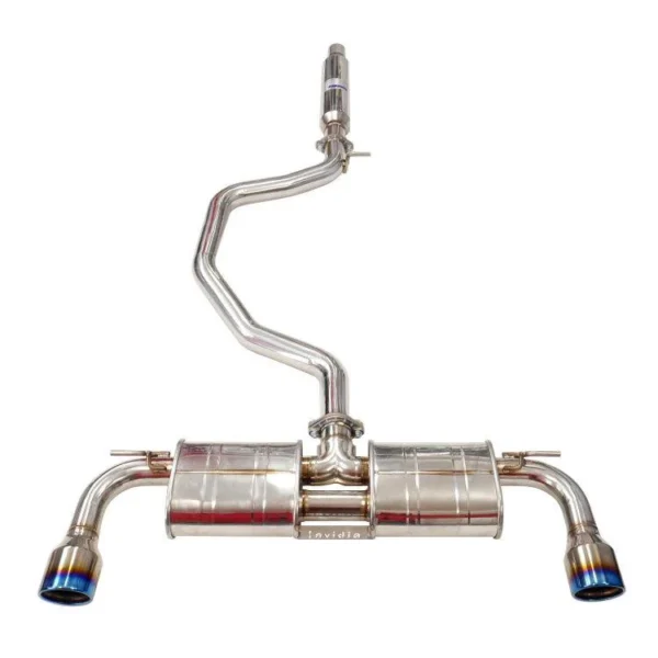 Volkswagen Golf (2012-2021) Invidia R400 Cat Back Exhaust w/Round Ti Rolled Tips - VW Golf GTI Mk7