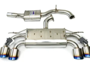 Volkswagen Golf (2012-2021) Invidia Q300 Valved Catback Exhaust w/Oval Ti Rolled Tips - VW Golf R Mk7