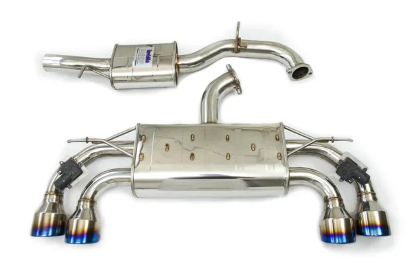 Volkswagen Golf (2012-2021) Invidia Q300 Valved Catback Exhaust w/Round Ti Rolled Tips - VW Golf R Mk7.5