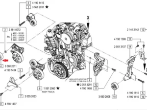 JEEP WRANGLER JK TURBO DIESEL UPPER IDLER PULLEY