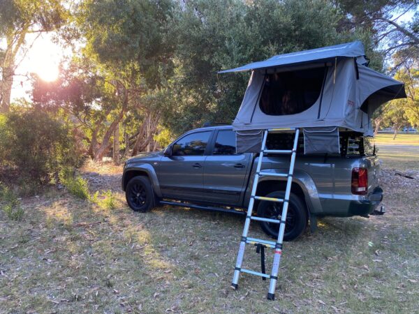 Rooftop Tent & Tub Rack Package - 2 Person Soft Shell Tent (Short Style) - Image 2