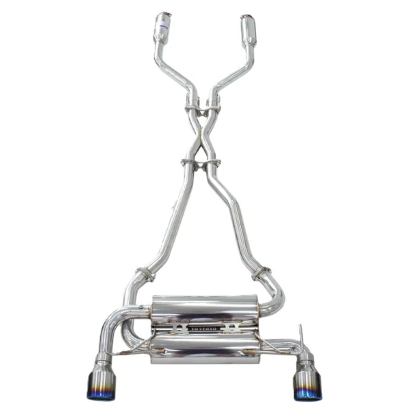 Nissan 370Z (2009-2020) Invidia Gemini Cat Back Exhaust w/Ti Straight Cut Tips - Nissan 370Z Z34 09-20