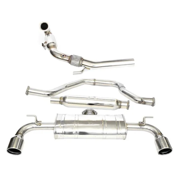 Volkswagen Golf (2012-2021) Invidia Q300 Turbo Back Exhaust w/SS Tips - VW Golf GTI Mk7