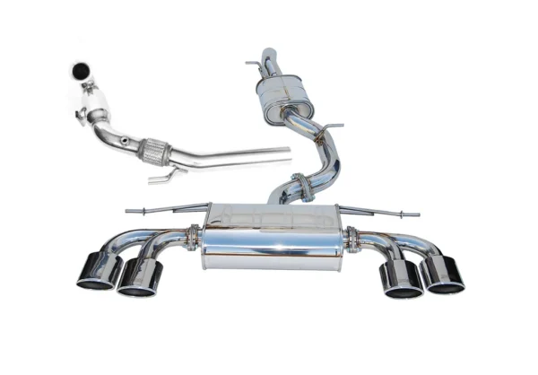 Volkswagen Golf (2012-2021) Invidia Q300 Turbo Back Exhaust w/Oval Ti Tips - VW Golf R Mk7