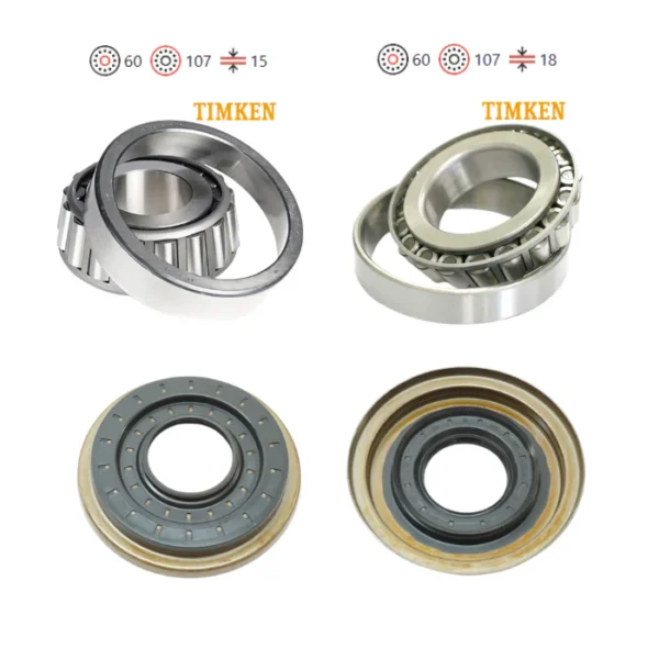 Chrysler LX SRT-8/Mercedes AMG Carrier Bearing Kit - Timken® Bearings/OEM Axle Oil Seals